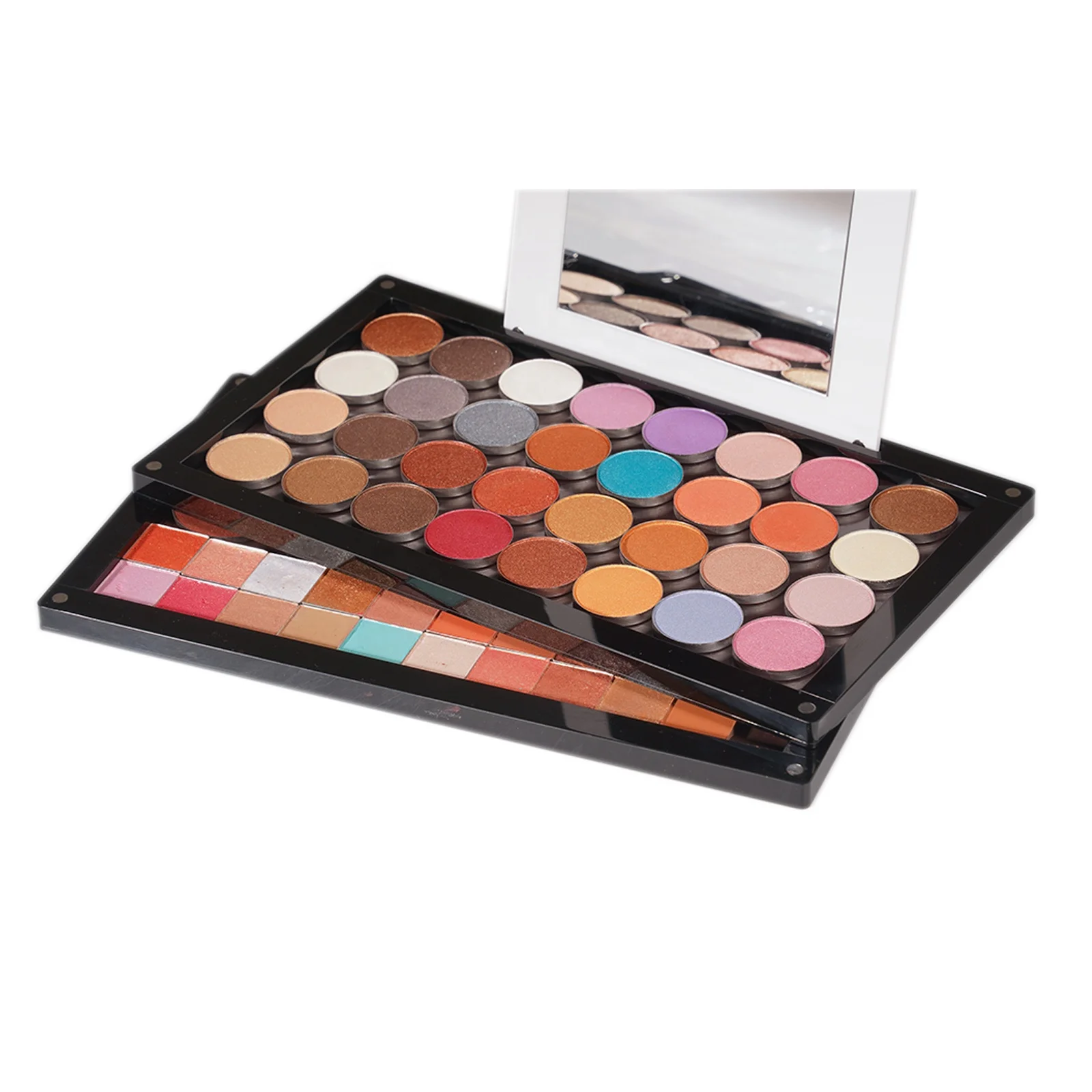 COOSEI New Acrylic Makeup Artist  Magnetic Palette Multiple layers with Mirror Customs Empty Magnetic Palette