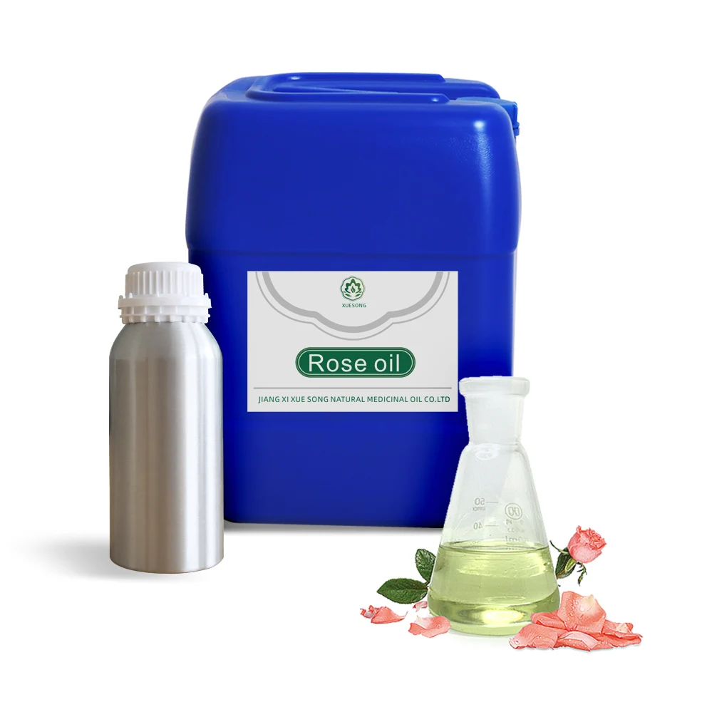 China manufacturer supply rose oil good price  rose essential oil for soap making and skin care