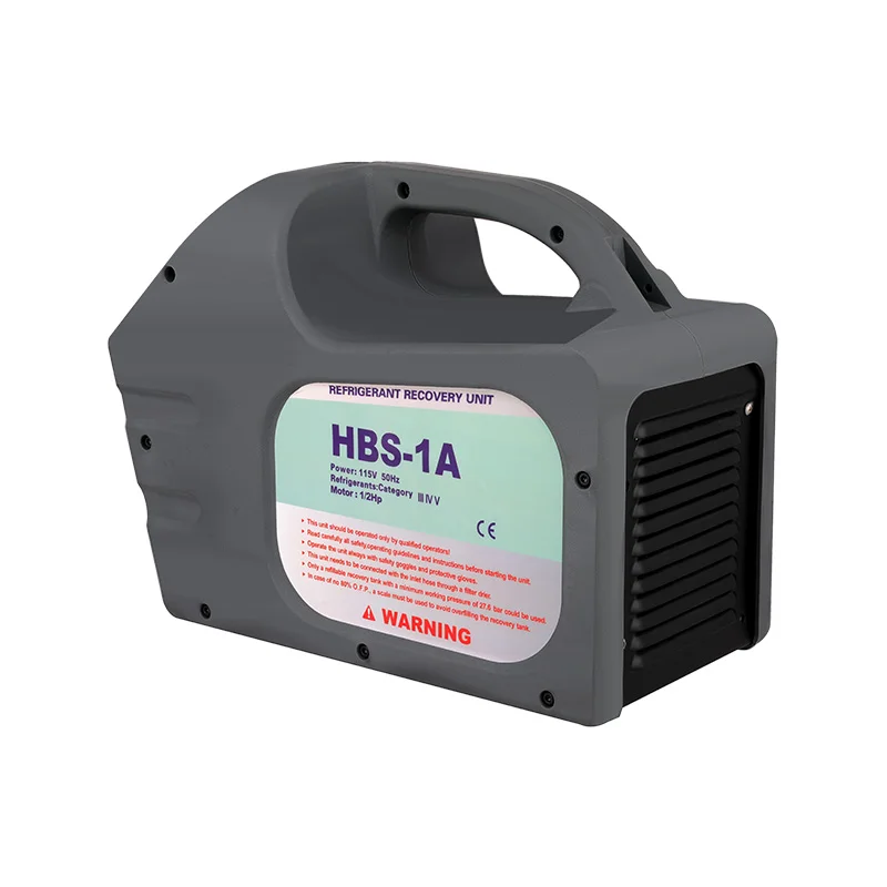 new 220V/110V CE HBS-1A HBS-2A 1HP R134a Auto AC Refrigerant Recovery machine Refrigerant recycling unit oil separation device