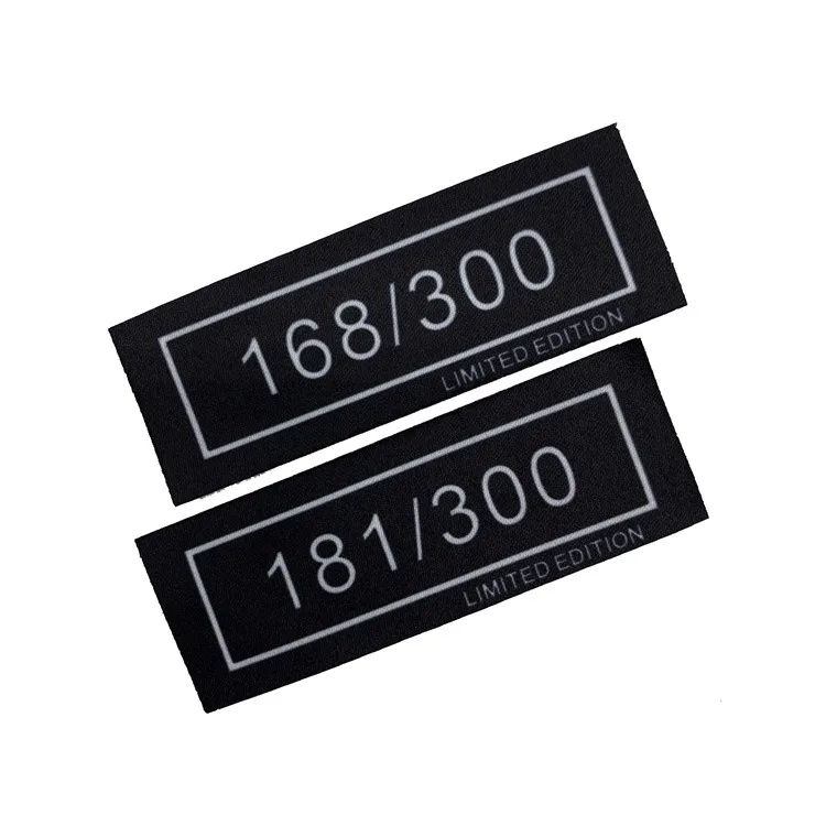 Custom School Number Printed Label Woven Label