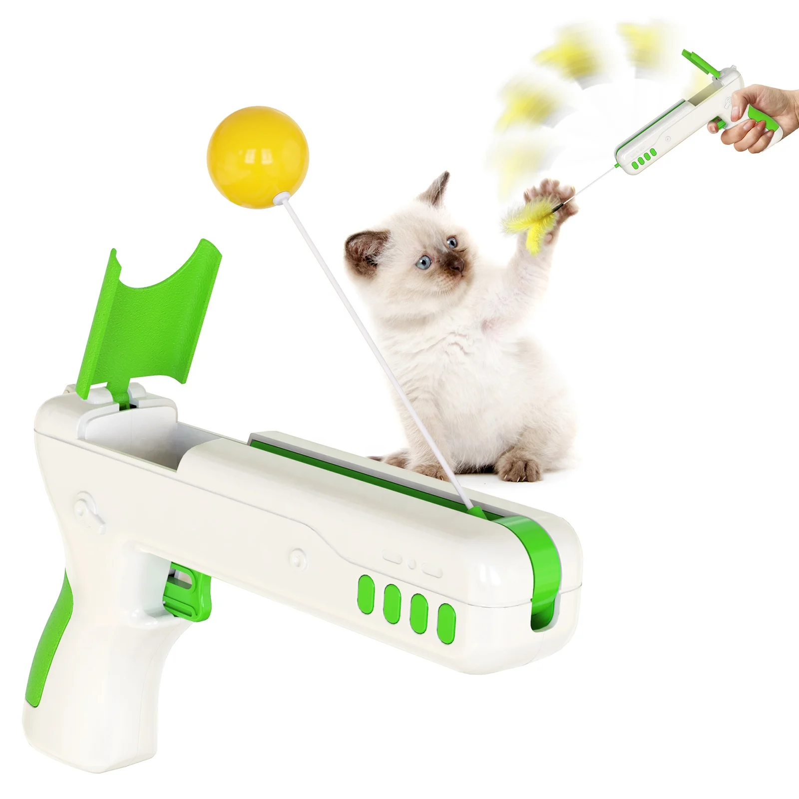 
Funny Cat Toy Robotic Automatic Kitten Toy Robot Ball Capacity Battery Working Hot Selling Pet Products 
