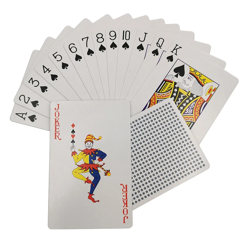 Premium paper PVC stock Personalized Logo Poker Cards Case Custom Printing Black Gold Professional Luxury Playing Cards With Box