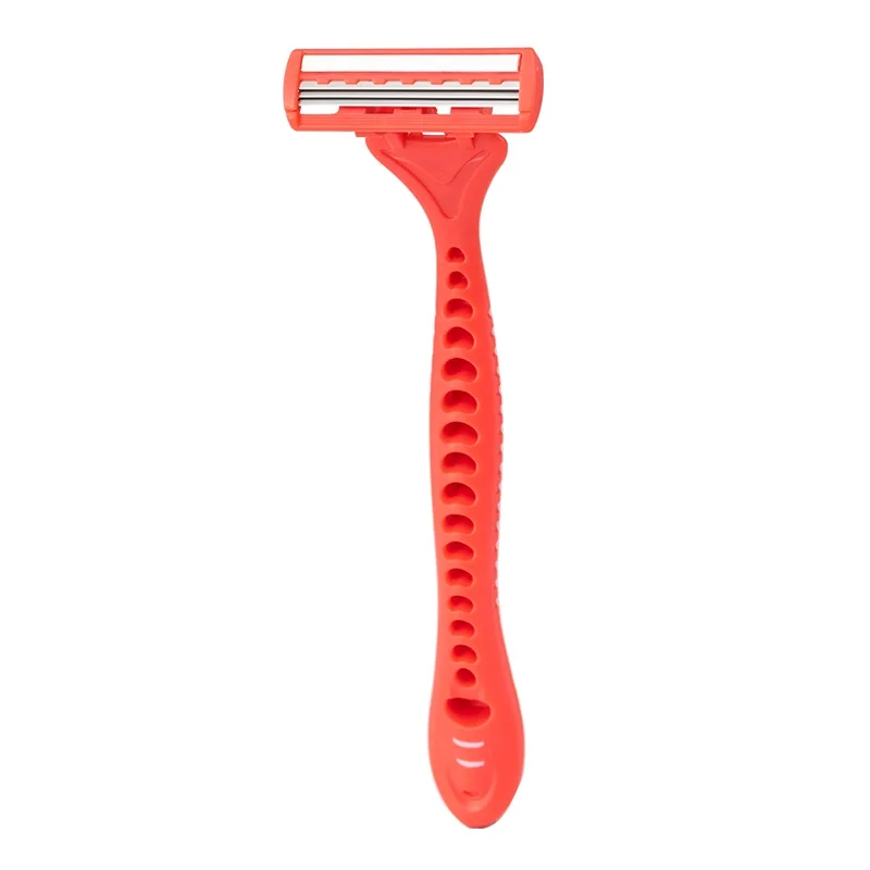 High Quality 3 Pcs Per Card Stainless Steel 3-Blade Shaving Razor Face Hair Remover for Home and Travel Use Good for Female