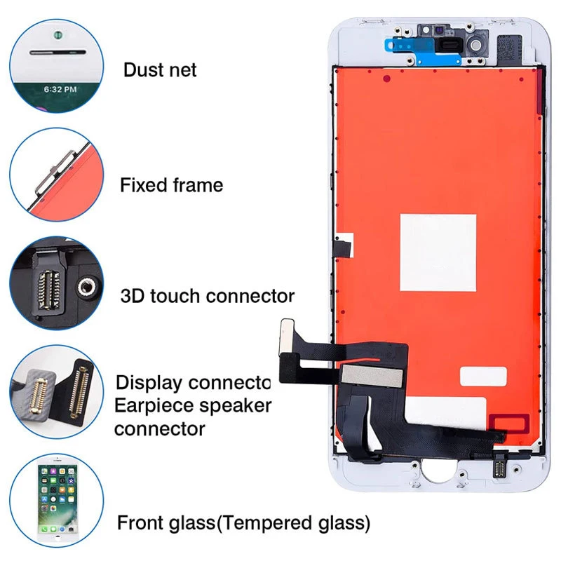 Оптовая продажа ЖК-дисплей для мобильного телефона сменная панель сенсорного экрана iPhone 5 6G 7G 8G X 11 TFT