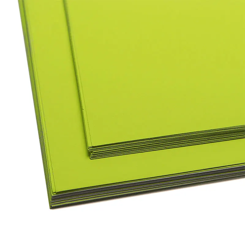 HH 076 Adhesive Stickers Glossy and Matte Surface Labels Laser Digital Printing Florescent Green Sticker Paper