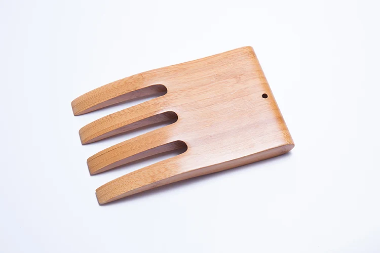 
Factory natural kitchen bamboo serving tools salad scratch with lacquer 