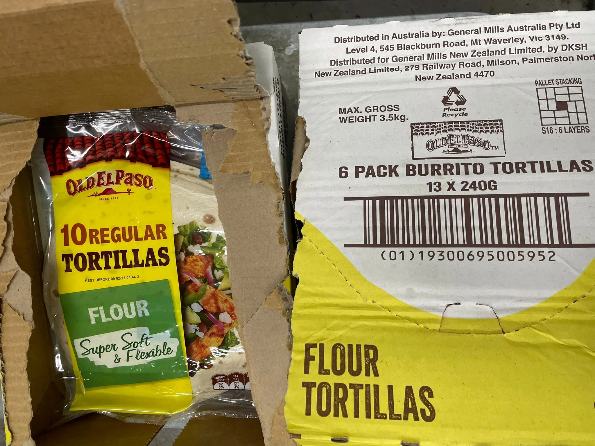 
Old El Paso Tortillas Regular 10 Pack 400g 