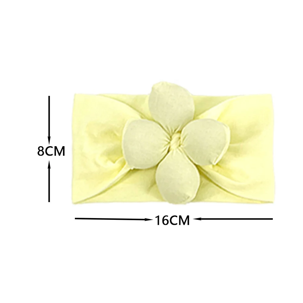 Детский тюрбан другие аксессуары для волос повязка на голову новорожденных простые цветные повязки тканевый узел губчатый цветок