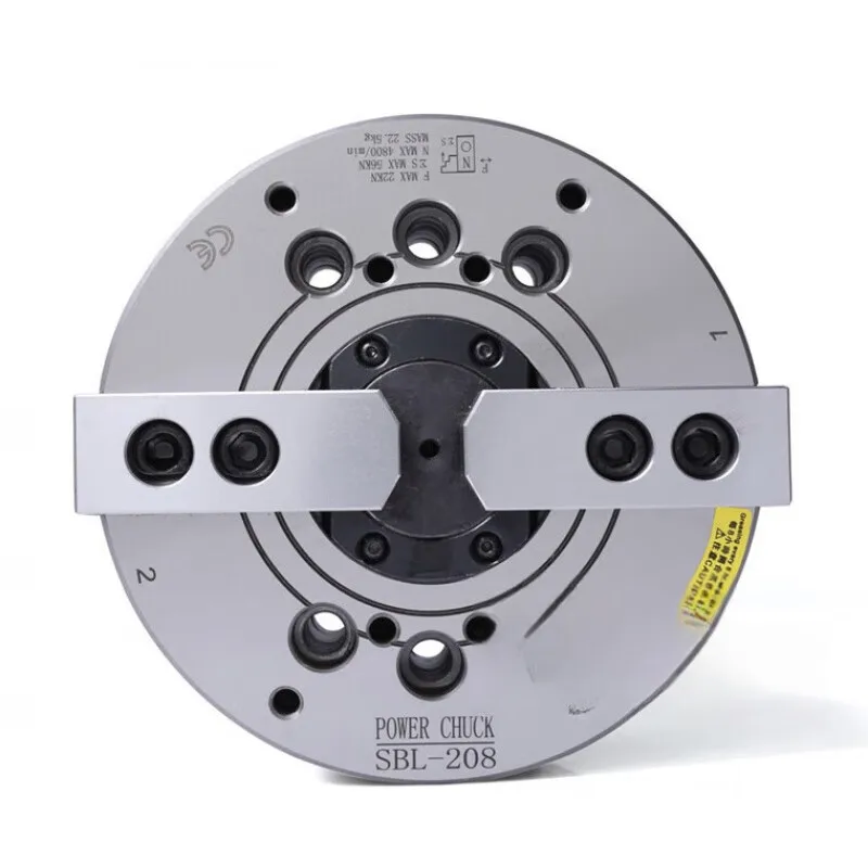 Premium High-Speed Open Center 2 & 3 Jaw Power Chucks - Large Thru Hole Plain Back Hollow Chucks for CNC Machining