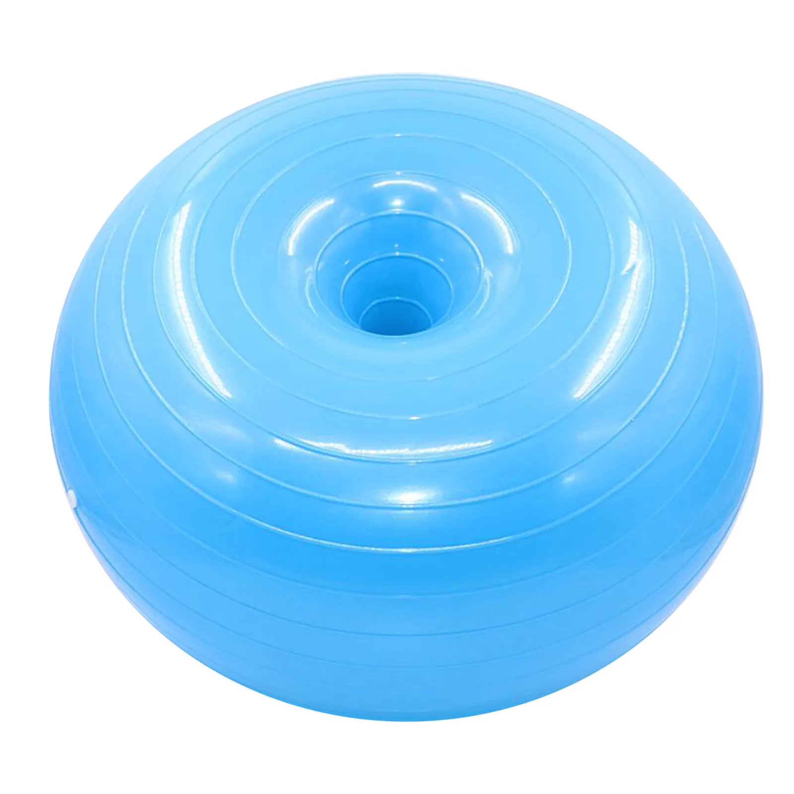 ActEarlie PVC Donut Ball Core Training Flexible Exercise Yoga Ball Chair with Pump for Pilates Gym Fitness Balance