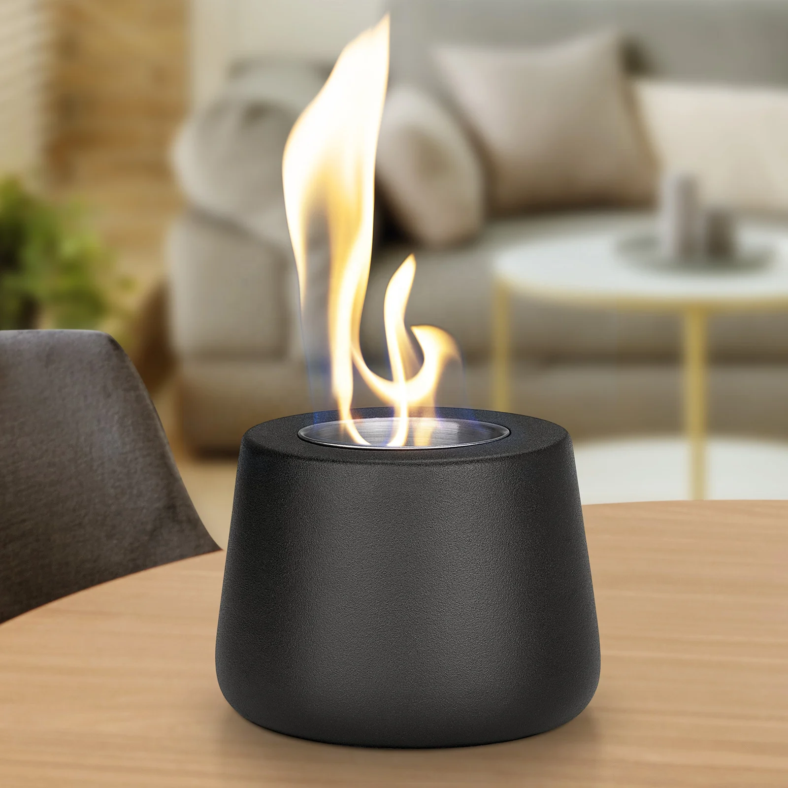 Outdoor Heating Concrete Small Fireplace Desk Decoration Smokeless Alcohol Mini Tabletop Fire Pit