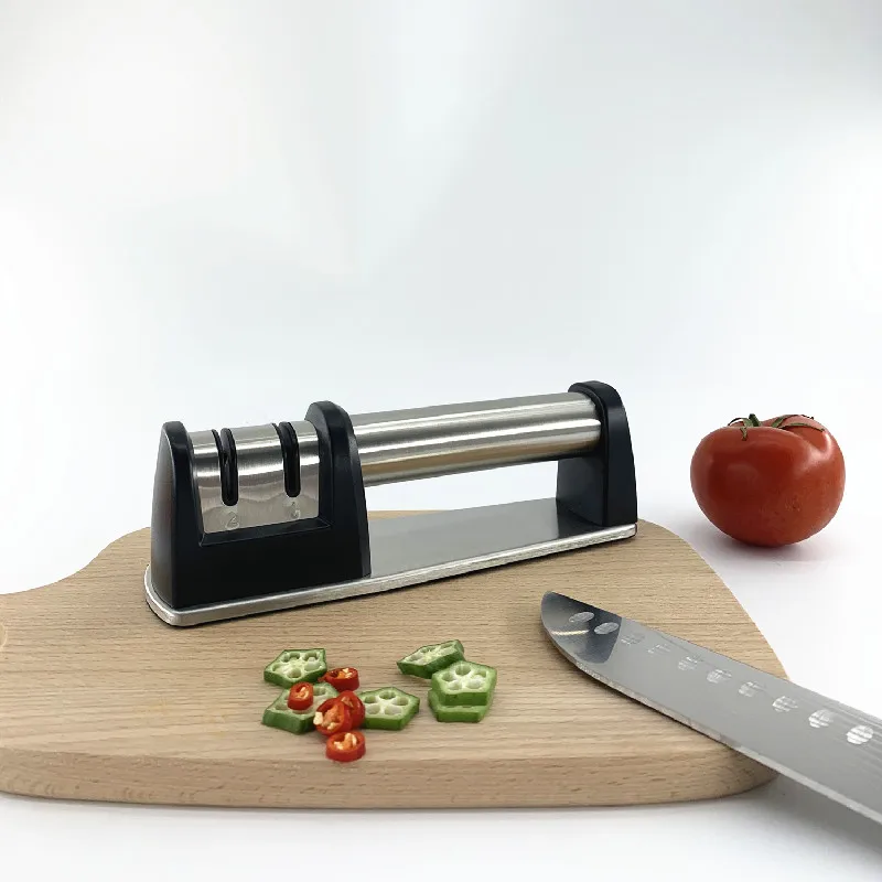 High hardness knife blade grind sharpening 2 stage knife sharpener