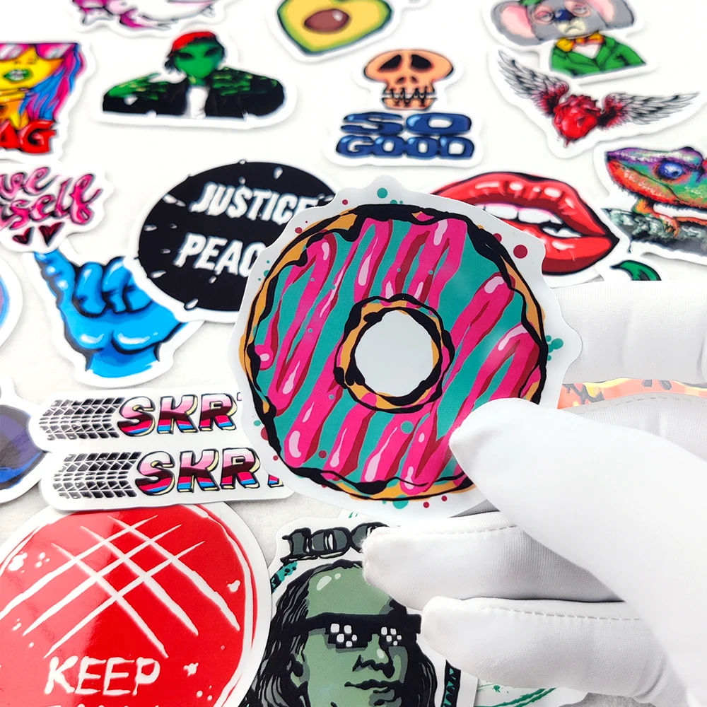 Factory Wholesale Witch Magic Cartoon Graffiti Sticker DIY Decorative Laptop iPad Waterproof Sticker