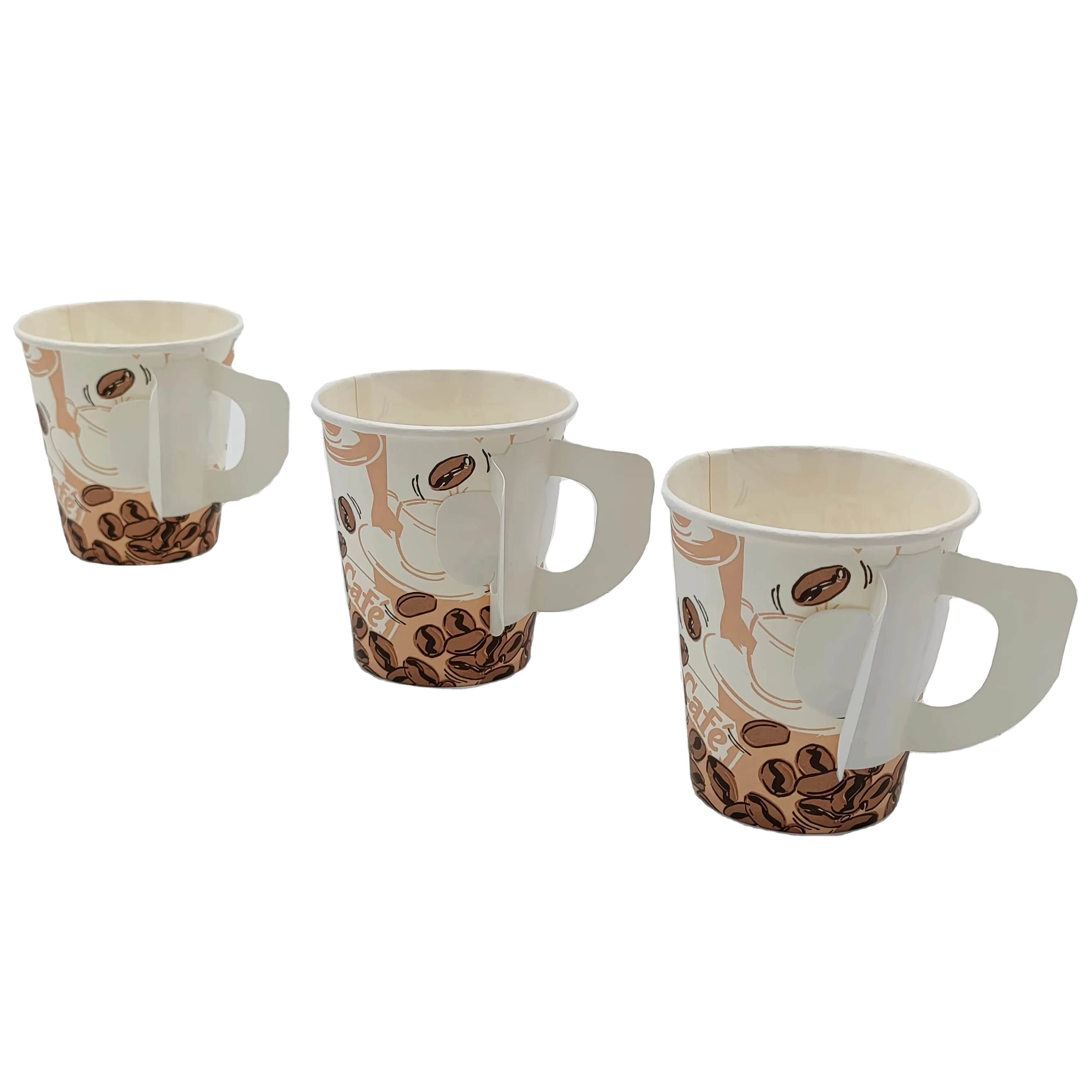 Corrugated Vasos Desechables Coffee Carrier Hot Selling Kraft Paper Coffee Cup Printed Paper Cup With Lid