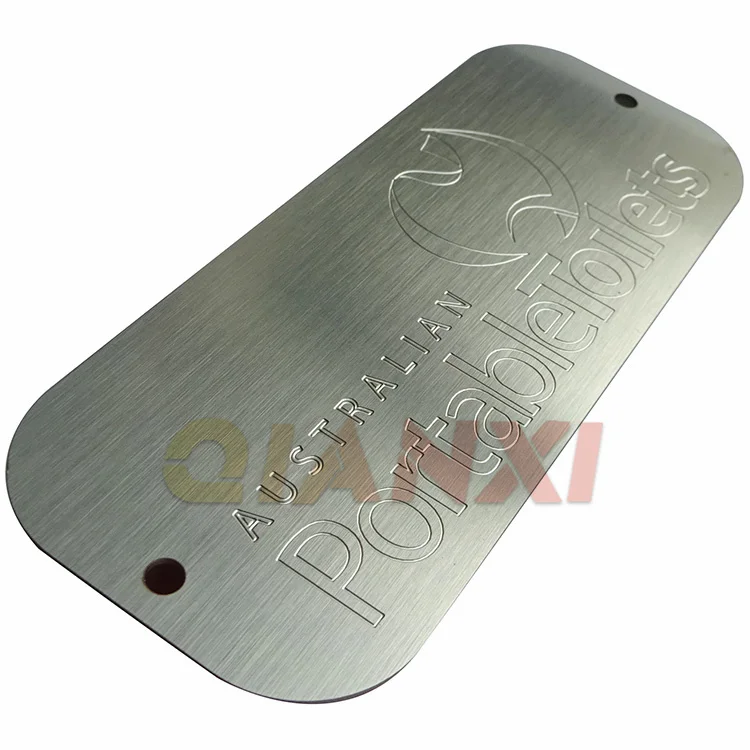 Custom laser engraved aluminum machine nameplate ss etching metal label etched stainless steel name plate