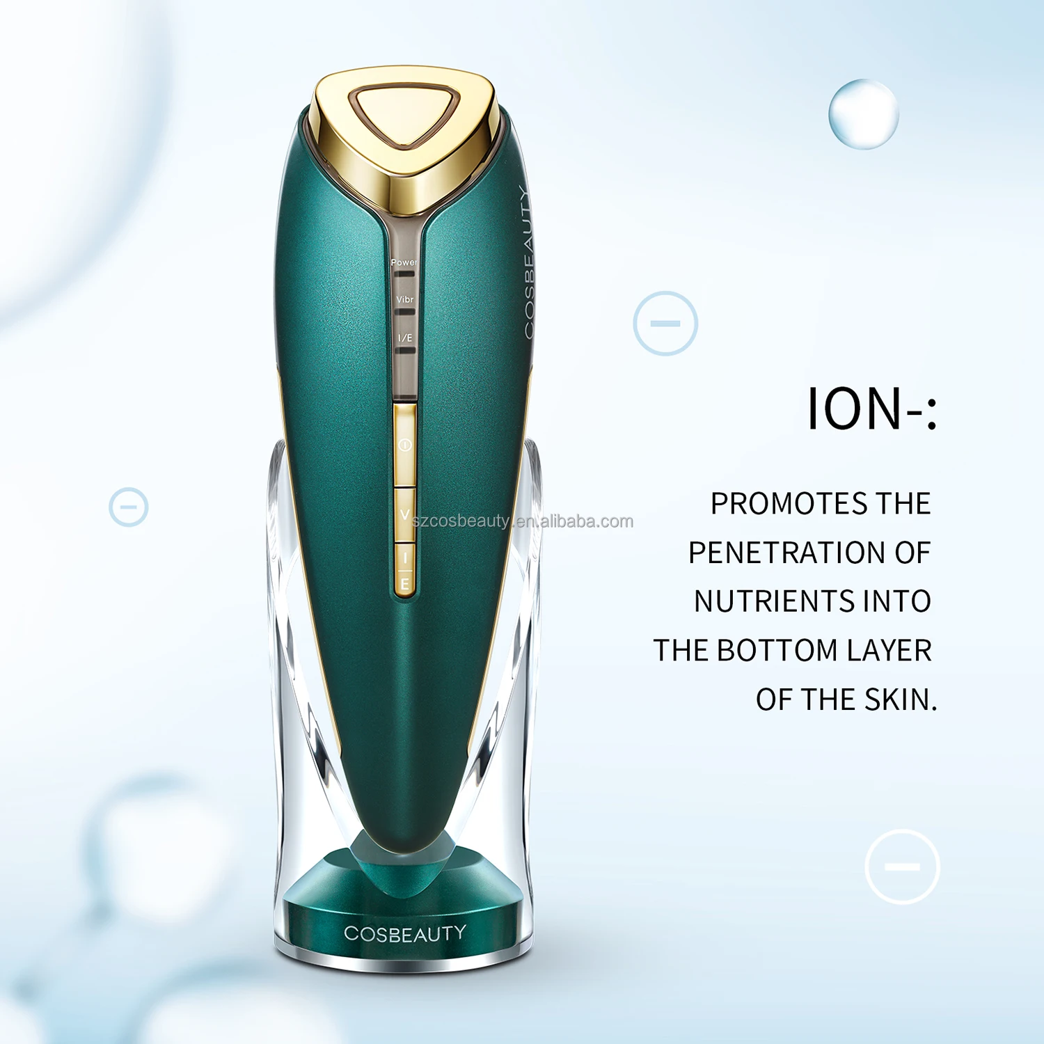 COSBEAUTY Горячий Холодный косметического ухода за EMS Лифт Массажер Уход за кожей лица Лифт подтяжки кожи Вибрационный Электрический массажер для лица