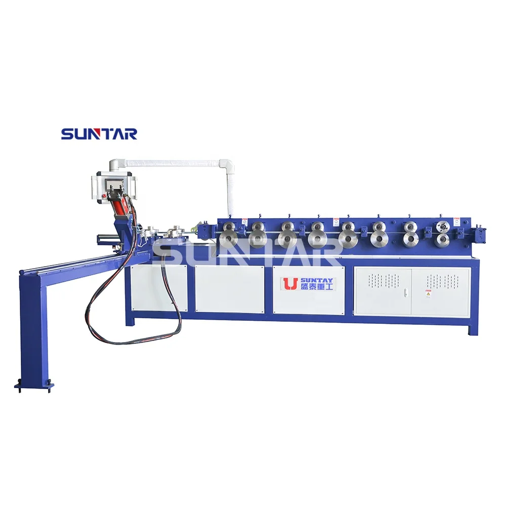 Best-Selling CNC round Pipe Making Machines 1.8-4mm Thickness HVAC round Flange Forming Duct Machines