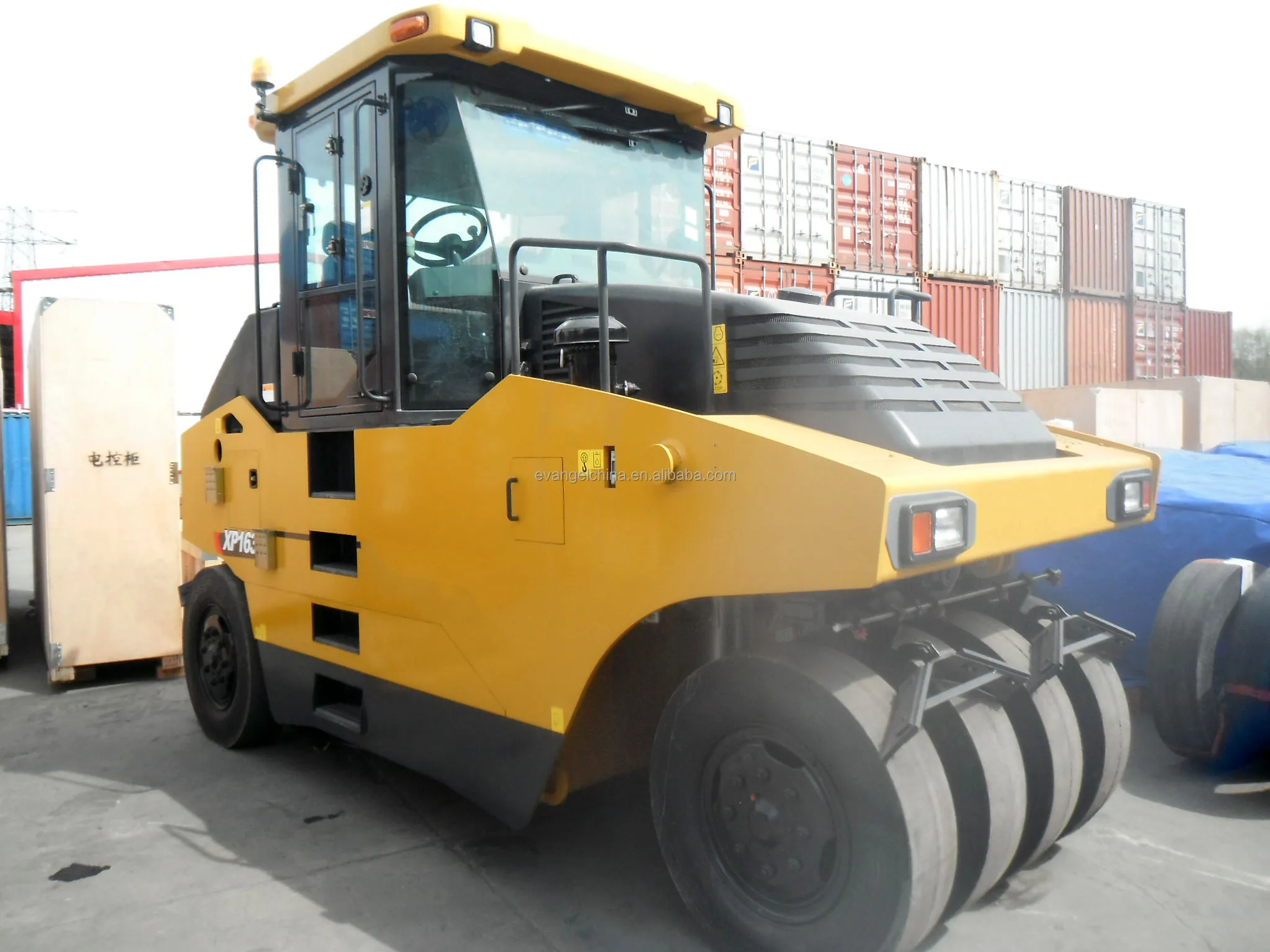 16 Ton Pneumatic Tired Roller Tire Names Road Construction Equipment and Tools Machinery XP163