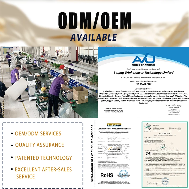 Winkonlaser Big Power 2000 Lazer Hair Removal Diodo Beauty Equipment 755 1064 808 Diode Laser Hair Removal Machine