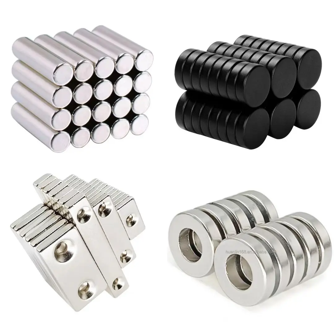 Round Disc Block Neodymium Magnet With Screws Hole Mounting Fastener Magnetic Sheet Countersunk Magnetic Materials