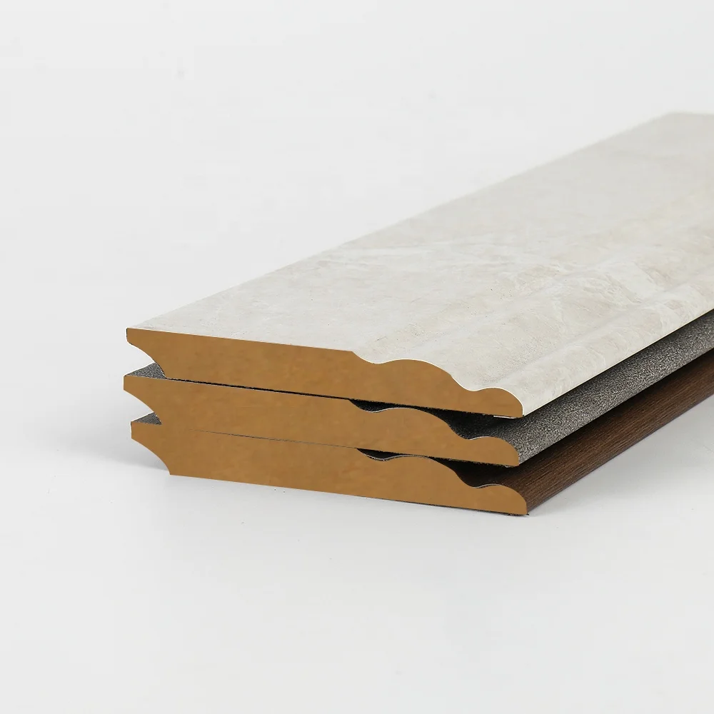 Modern Design MDF Skirting Line Customized White Solid Pine Wood Skirting Baseboard for Flooring Decoration Accessories