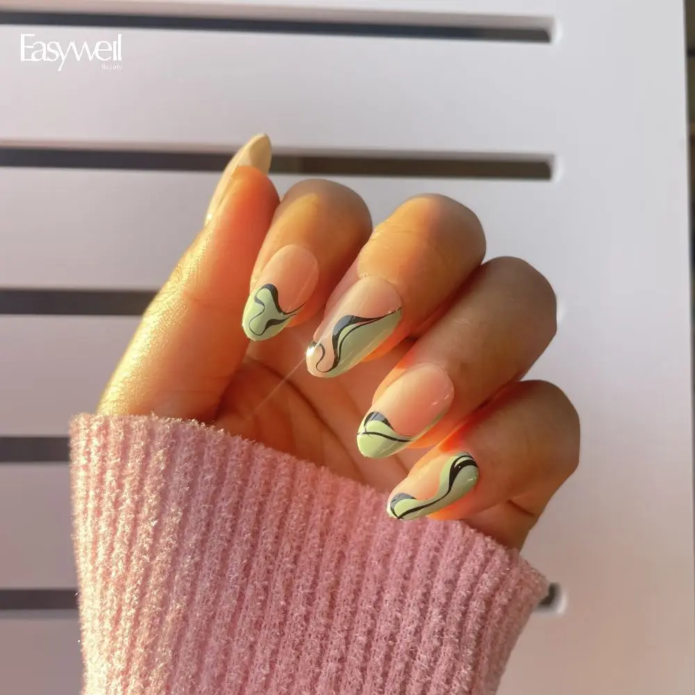 New 30 pcs fashion press on nails custom nail glue press on private label wholesale press on nails