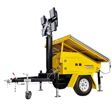 400-1000W Hybrid lithium battery  SOLAR LIGHT TOWER diesel or gasoline generator backup power