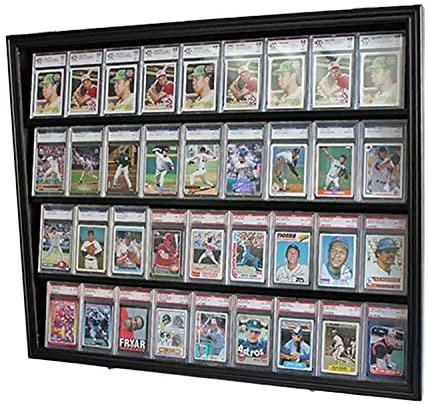 
custom baseball card display case single graded baseball card display case baseball card display case wall mount 