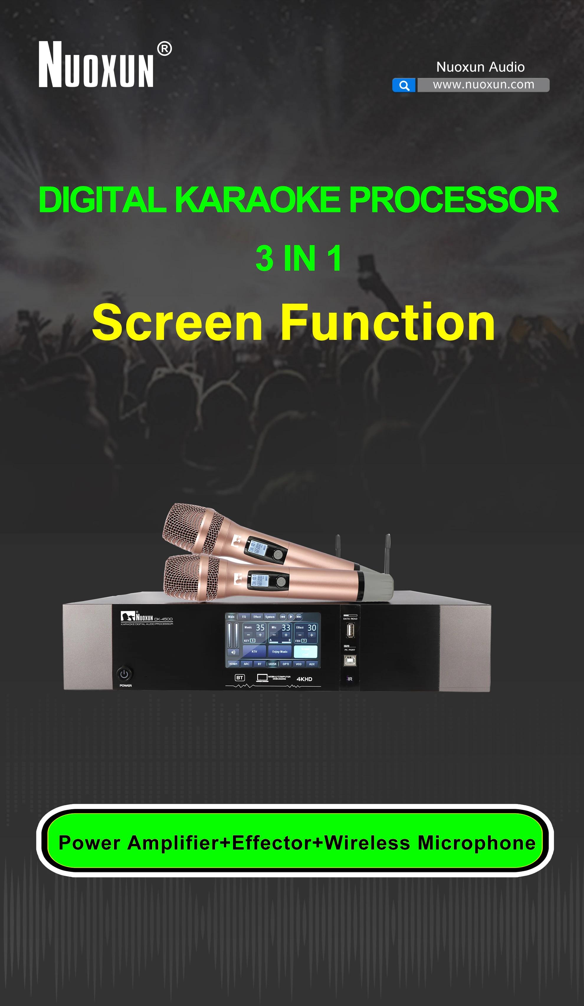 Karaoke set professional speaker audio sound full set karaoke system for entertainment