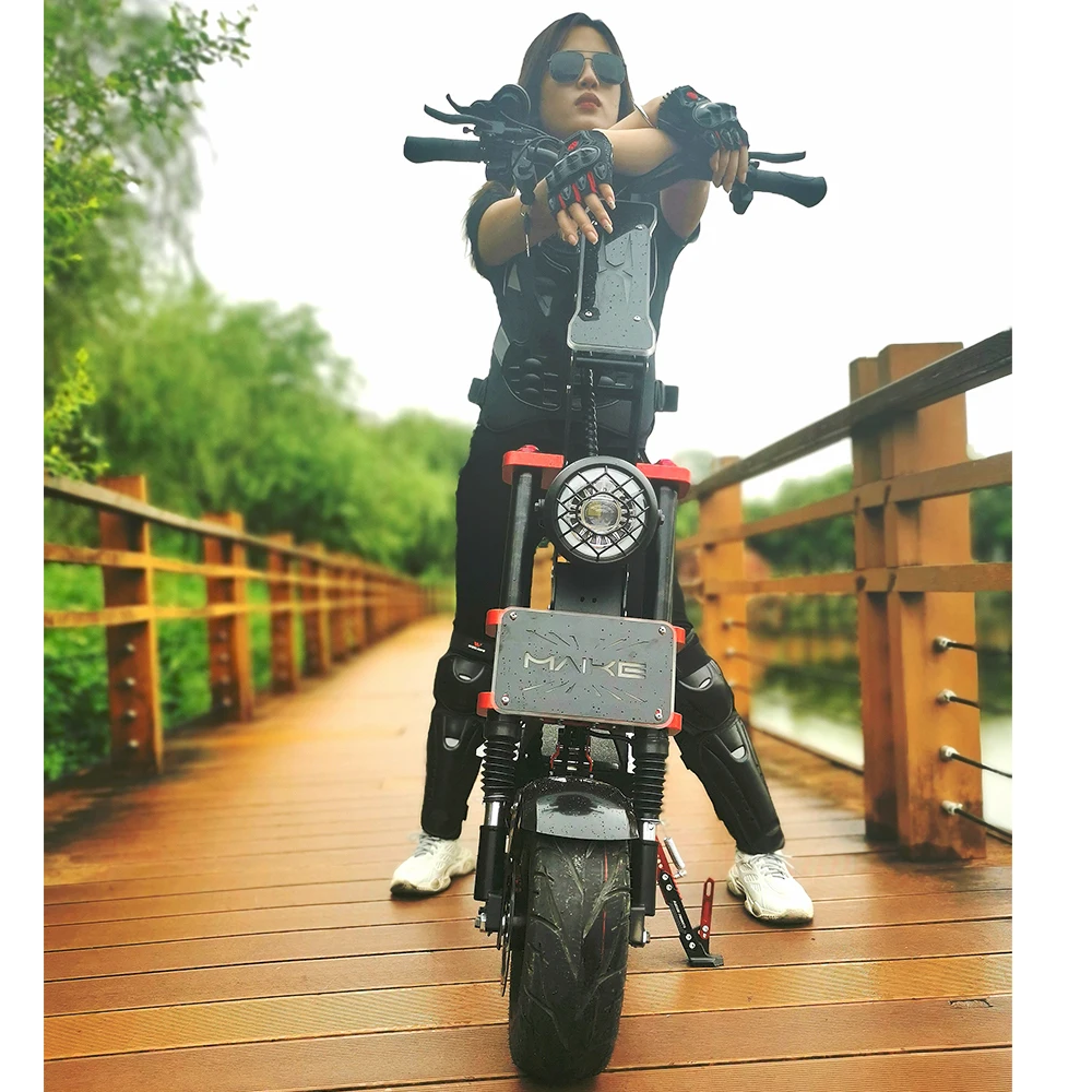 Maike new arrival best 13 inch 95km/h fast MKX electric scooter with wonderful lights system patinete electrico 8000w