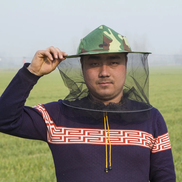 Хлопок пчелы защитный шлем с вуалью/пчеловодства шляпа/защитный шлем от пчел