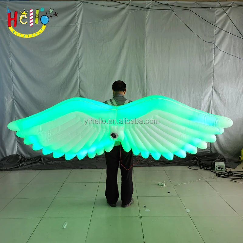 inflatable white angel wings costume for stage performance dancing show
