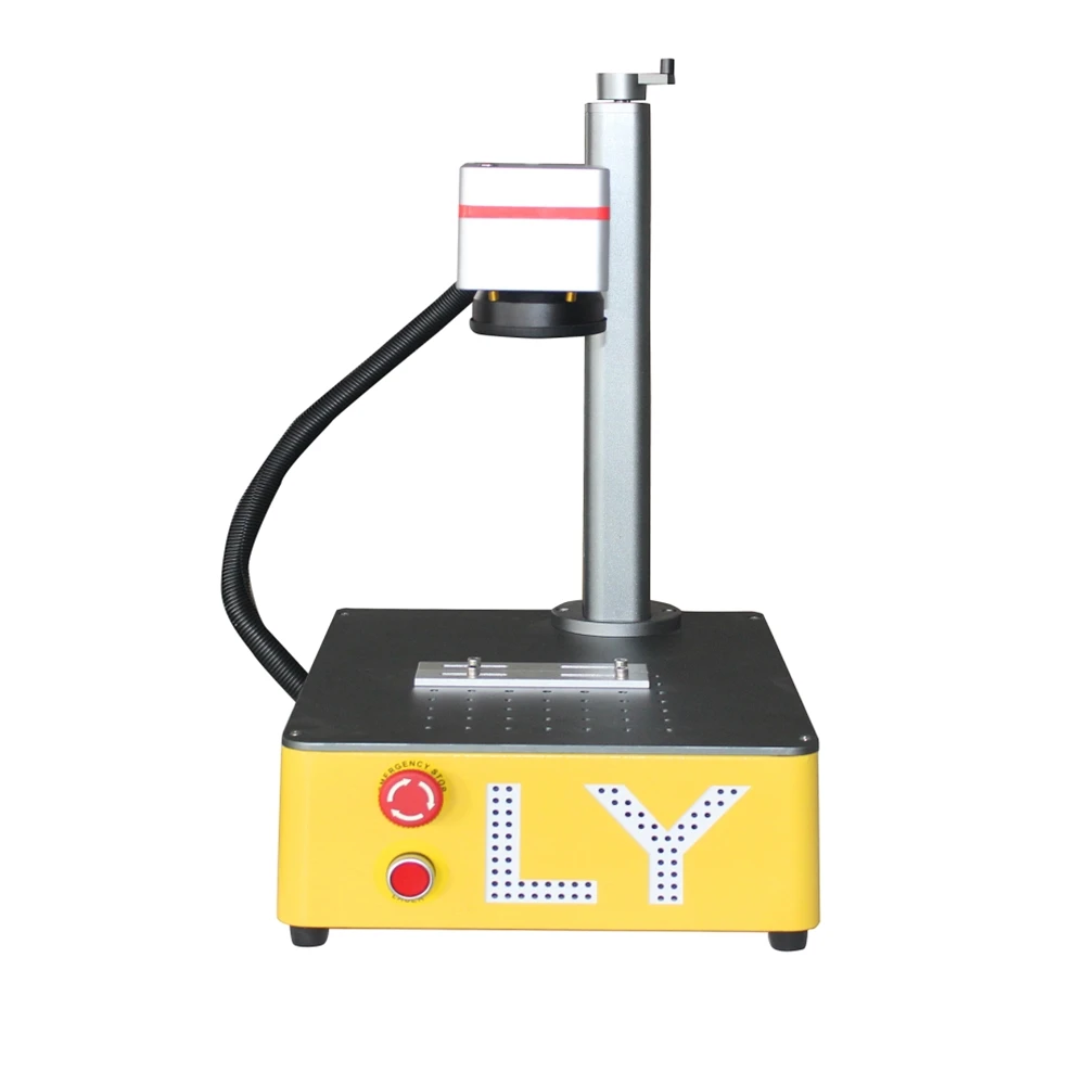 LY Mini Fiber Laser Engraver Engraving Marking And Cutting Machine JPT-EM7 Laser Power 20W 30W 60W 100W Free Shipping 110V 220V