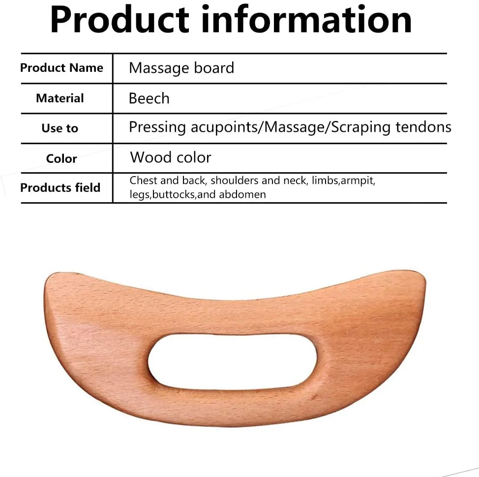 Scraping Anti Body Massage Beech Wooden Scraping board for  wholesale