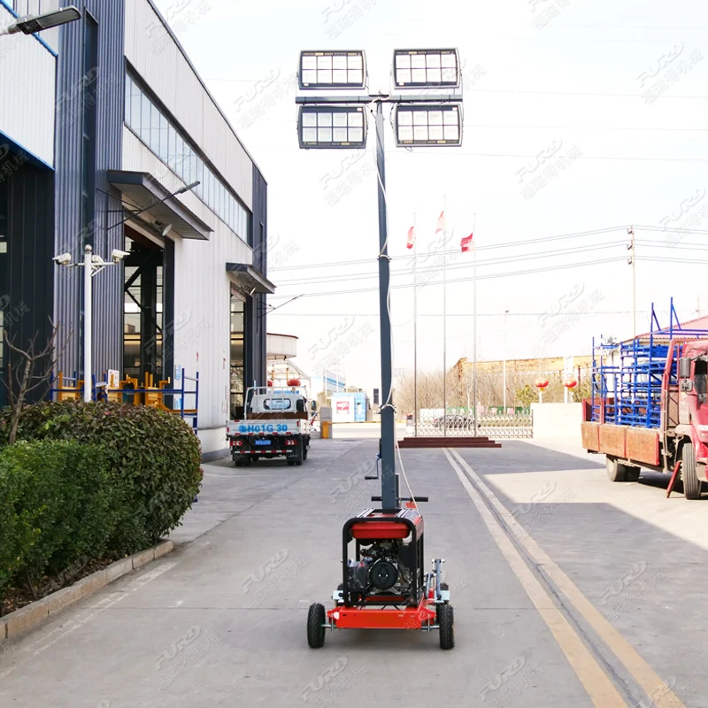 Dependable performance hand lift 5m generator to move light tower
