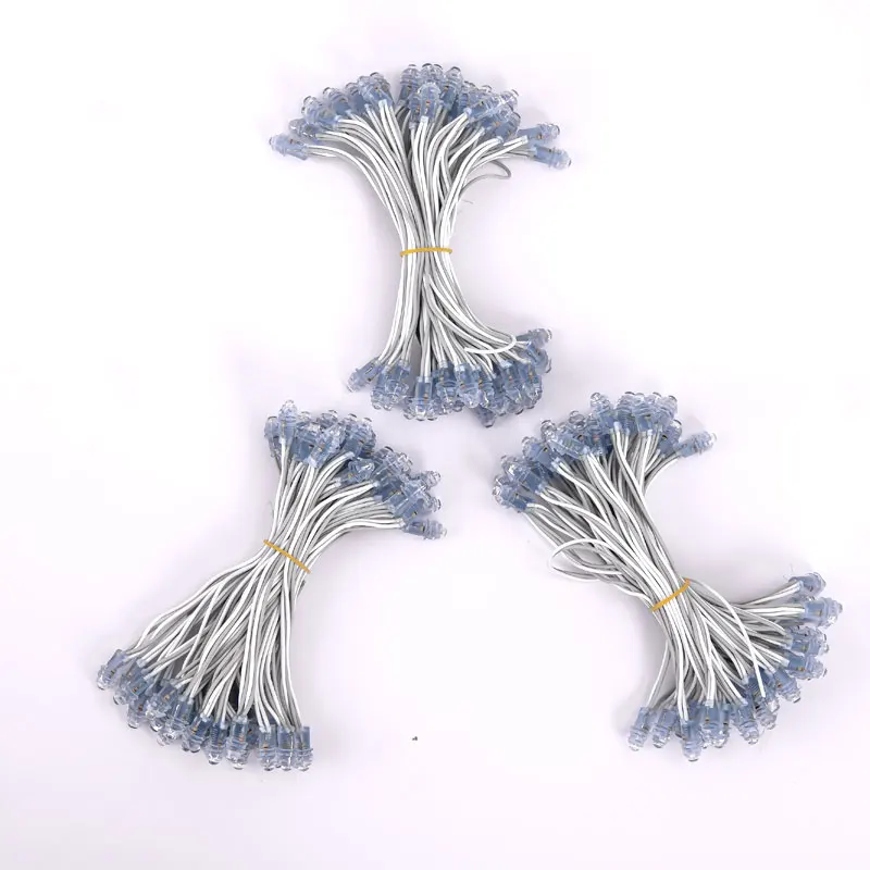 Two lighting flash RG / RB DC5V  LED   9mm  letters light  waterproof drill hole christmas decorations String high quality