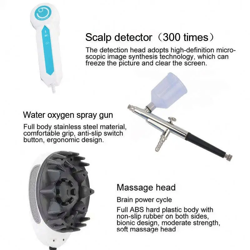 Hair Microcamera Scalp Trichology Analysis Ozone Plasma Machine For Growth Protein Treatment Regrowth Biostimulation