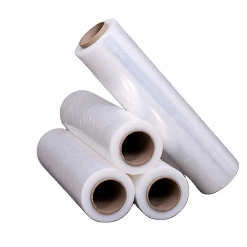 Best Selling jumbo roll lldpe 23 microns 17mic 500mm pe stretch film foil for machine