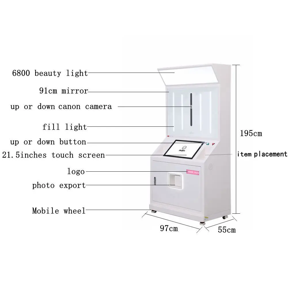 Fully Automatic Photo Studio With Multiple Filters And Borders For Printers