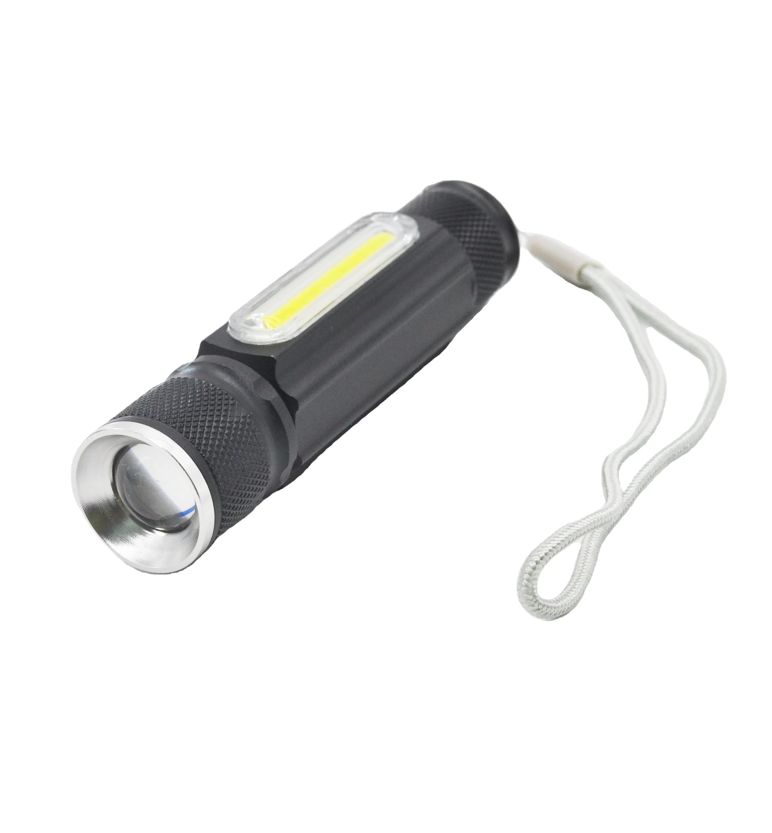 Rechargeable Flashlight, Magnetic LED Flashlight Battery Not Included Pocket Tactical Flashlights with 6 Modes