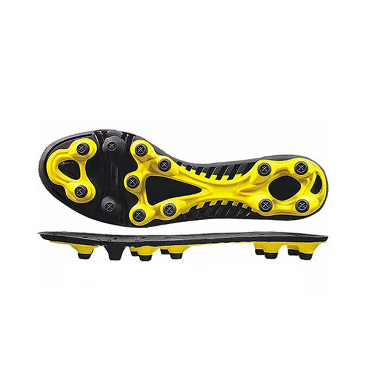 Customized Indoor Outdoor TPU Soccer Boots Outsole, Latest Fashion Football Shoes Soles, Multi Color Man Soccer Cleats Outsole