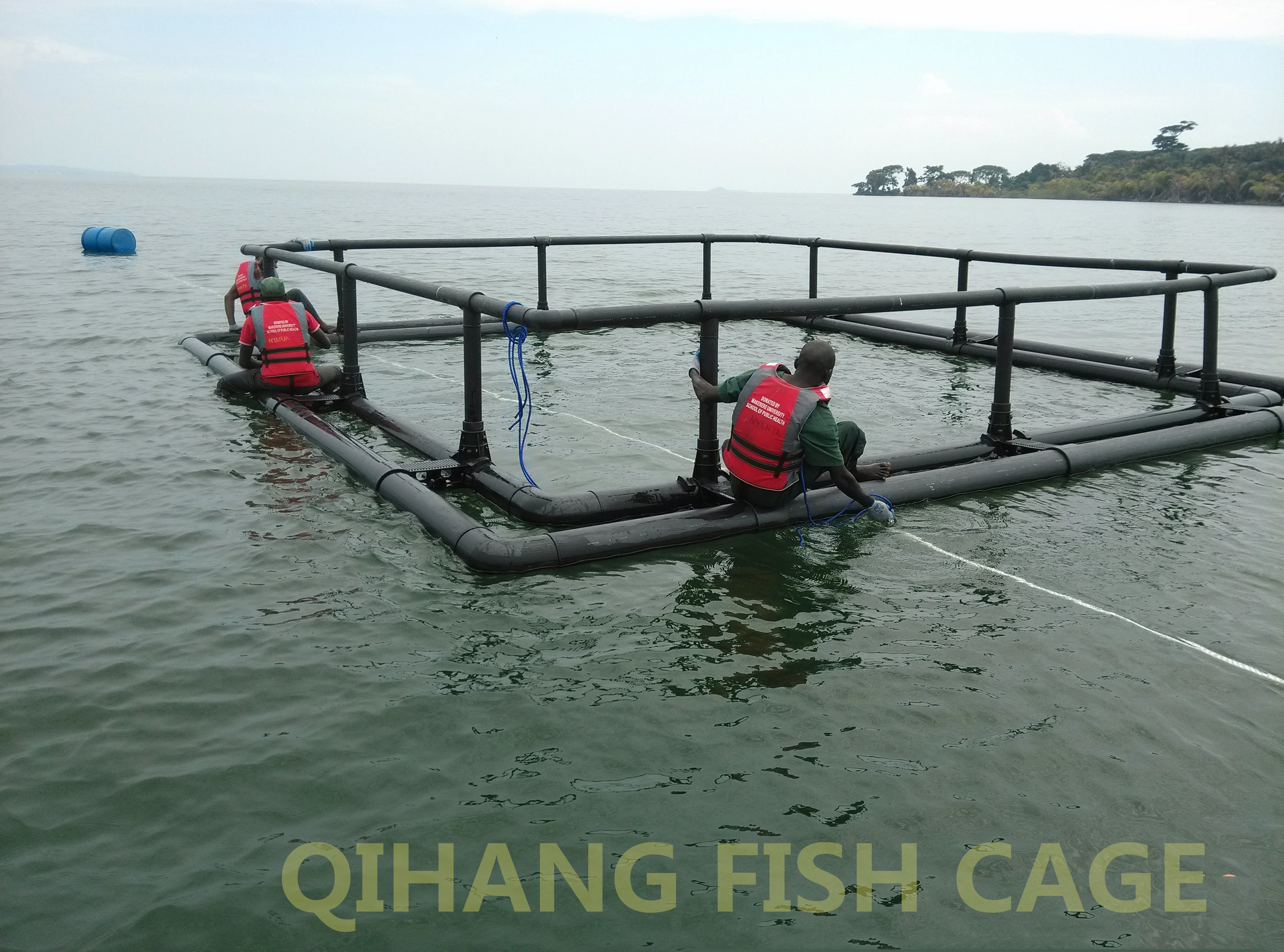Aquaculture pe twisted shrimp trawl net fish cage on sale