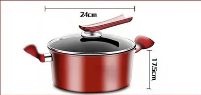  Dropshipping 3 Sets Non-stick Wok Pan Frying Soup Induction Cooker Gas