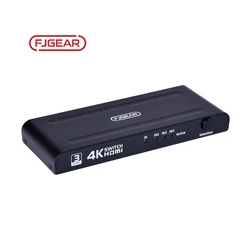 4K501 Fjgear Cheap And Fine 5 Ports Hdmi Hd Video Switcher 3840*2160/30Hz Selector Hdmi Kvm Switcher Hdmi Switch