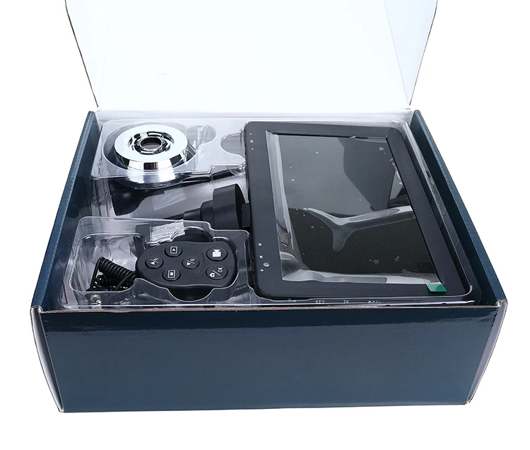 Portable USB HD LCD display digital microscope 8 LEDs with external 2 LED light source