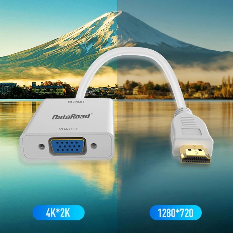 OEM ODM 4k 3D HDMI Male to VGA Female 1080P 15cm  vga to hdmi converter cable