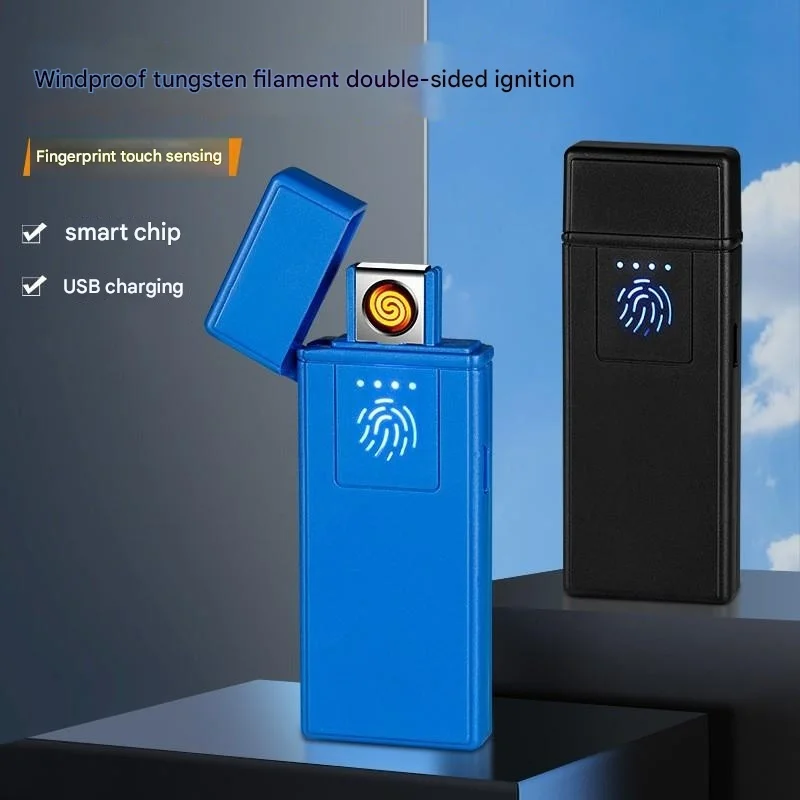 Wowei портативная перезаряжаемая USB сенсорная двухсторонняя ветрозащитная Зажигалка для сигарет