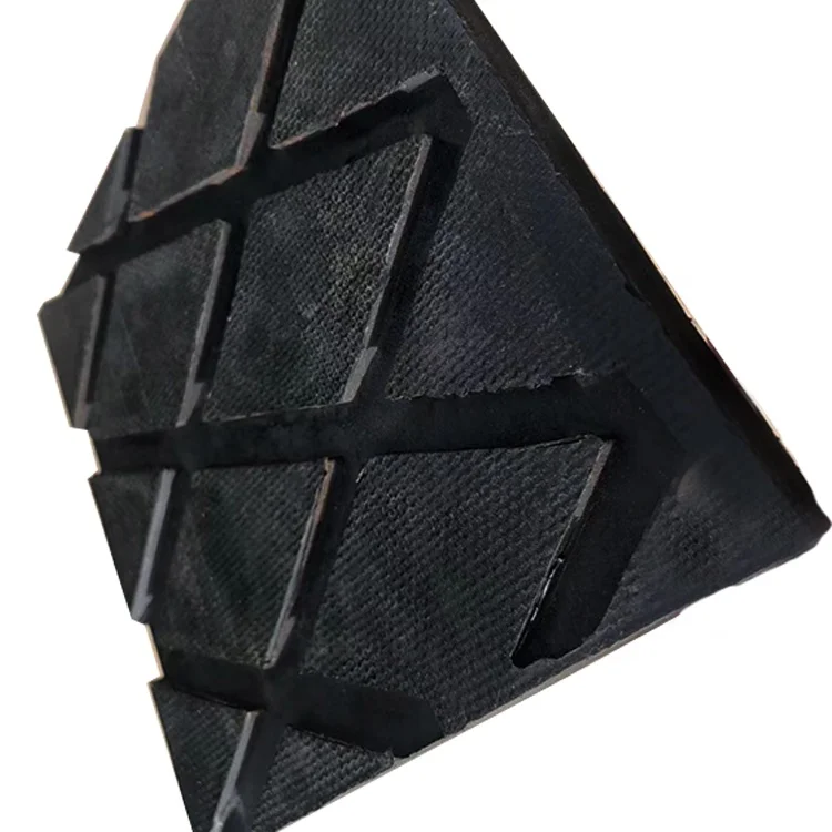 skidproof diamond/rhombus grooving pattern conveyor head pulley/roller/drum rubber coating