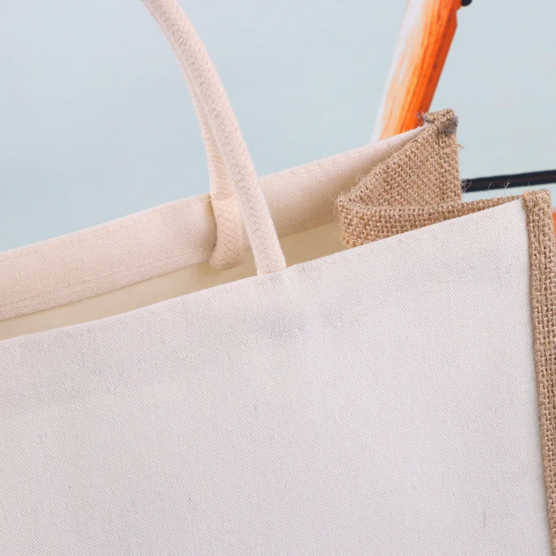 Eco Friendly Food Grade Custom Logo Promotion Gift Canvas Burlap Jute Tote Bag