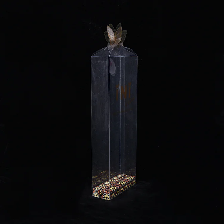 Подгонянный пластичный ПВХ ПЭТ коробка подарка упаковывая с ручкой в форме бабочки изготовленный на заказ напечатанная коробка подарка прямые поставки от производителя